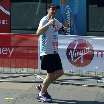 Matthew Fisher at the Cutty Sark - London Marathon, 2018